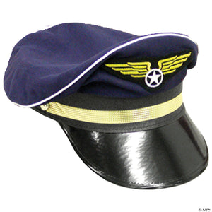 adults blue pilot hat~gc182