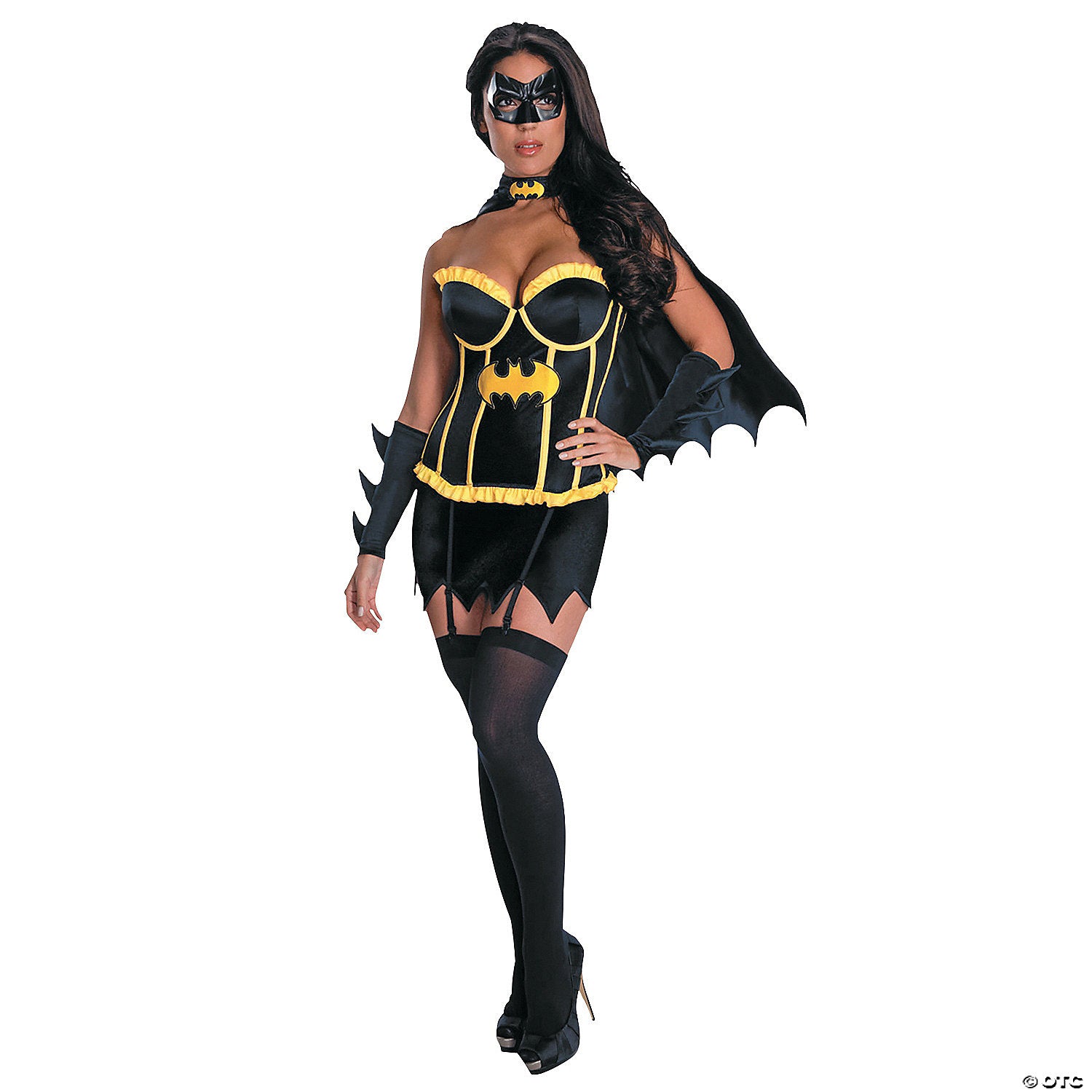 women& 8217 s deluxe batgirl& 8482  corset costume   medium~ru889900md