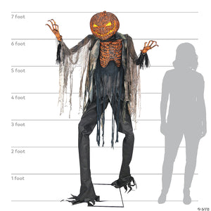 animated scorched scarecrow halloween decoration~mr124456-a06