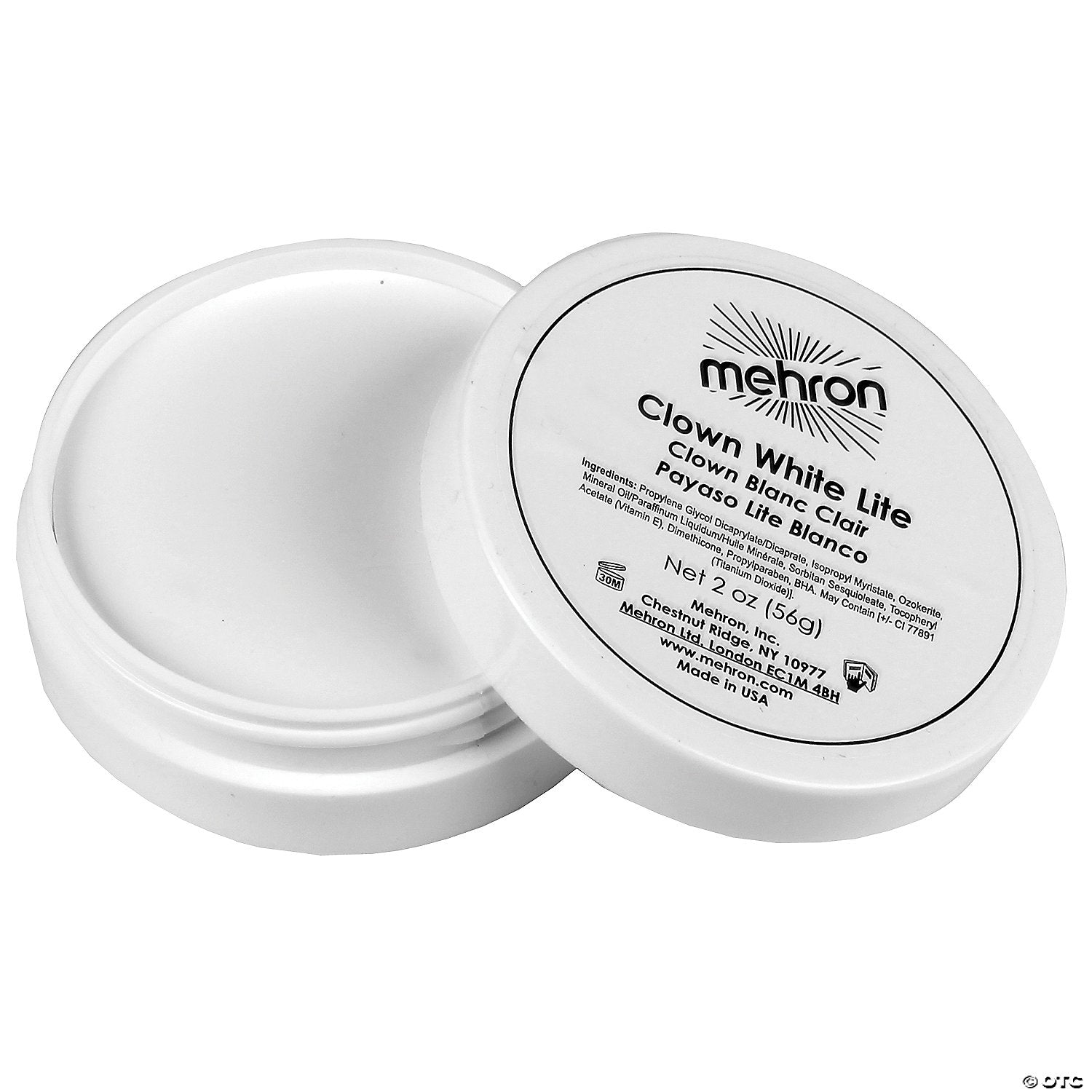 mehron clown white lite 2 oz~dd357