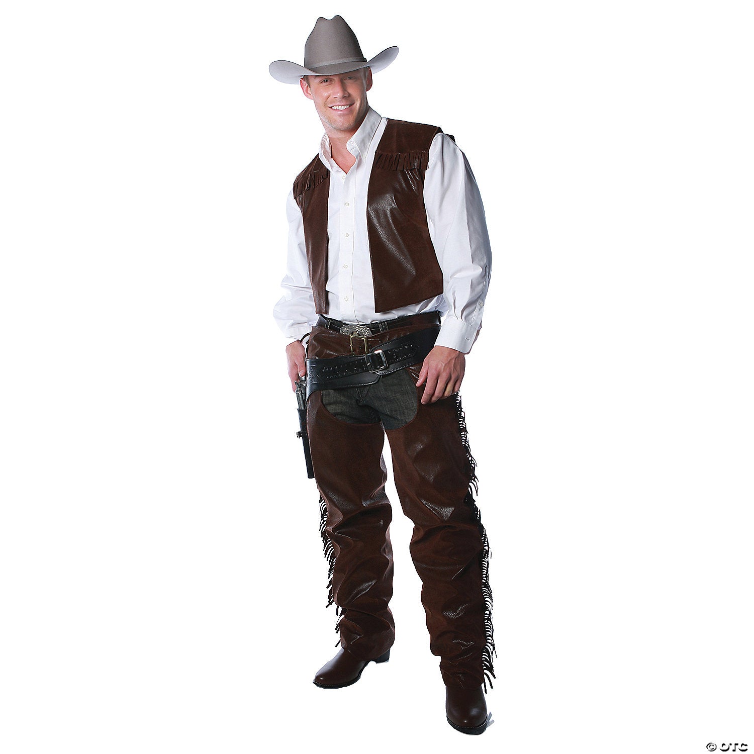 men s cowboy vest and chaps costume~ur28492