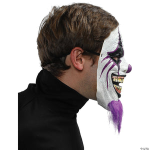 adult s clown mask with purple beard~mr039108-a02