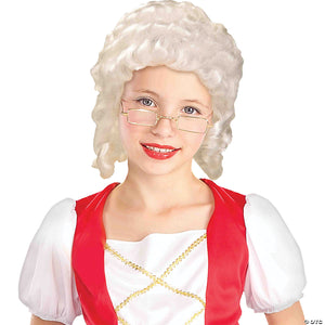 kids white colonial wig~fm68563