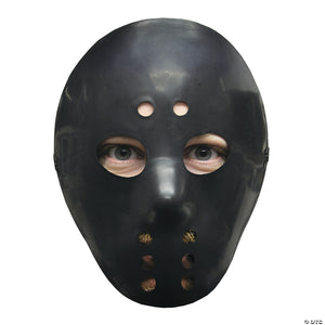 adults black plastic hockey mask~10552