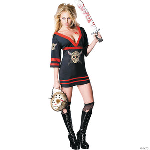 women& 8217 s miss sexy friday the 13th voorhees costume   extra small~ru888822xs