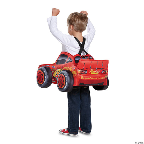 Toddler Disney Pixar's Lightning McQueen 3D Overlay Car Costume - One Size