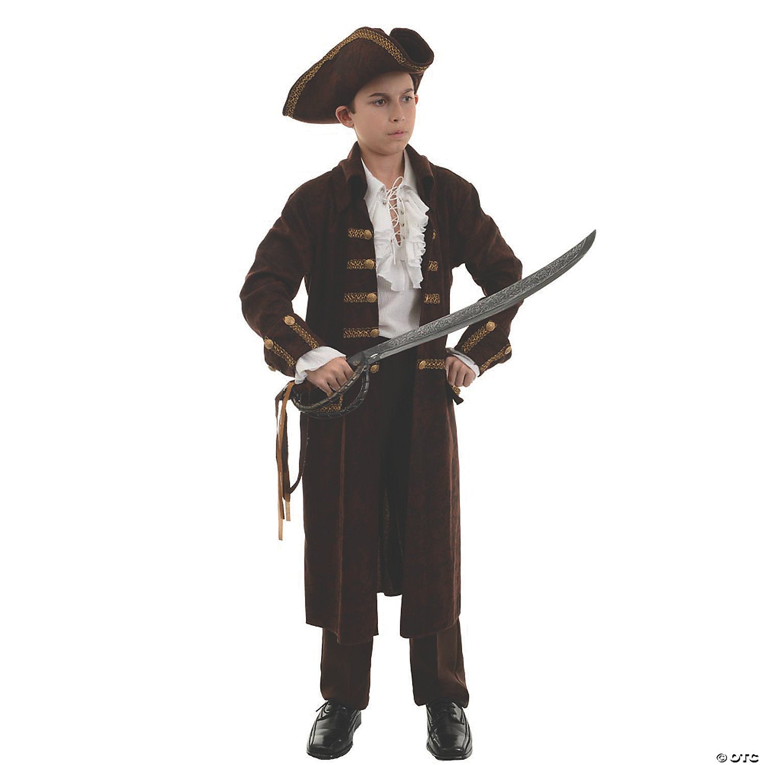 boy s brown pirate captain costume   large~ur26300lg