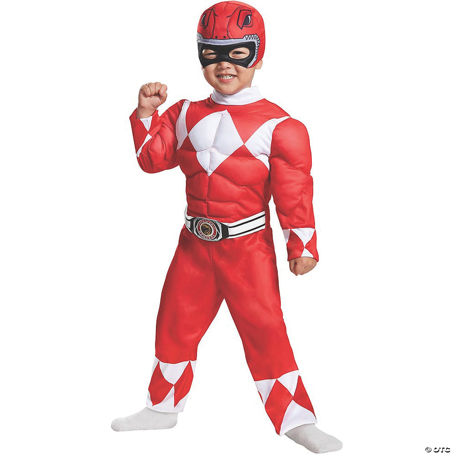 toddler boy& 8217 s muscle chest power rangers& 8482  red ranger costume   3t 4t~dg67368m-a01