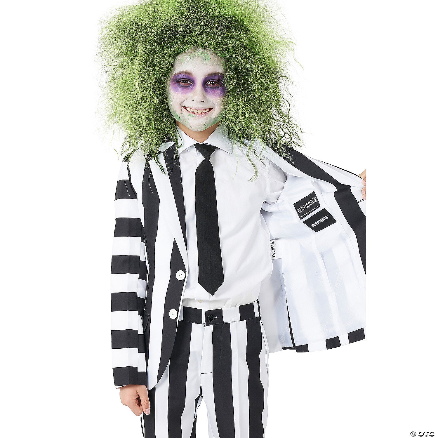 boy s beetlejuice& 8482  suit costume   large 12 14~obbo1019lg-a04