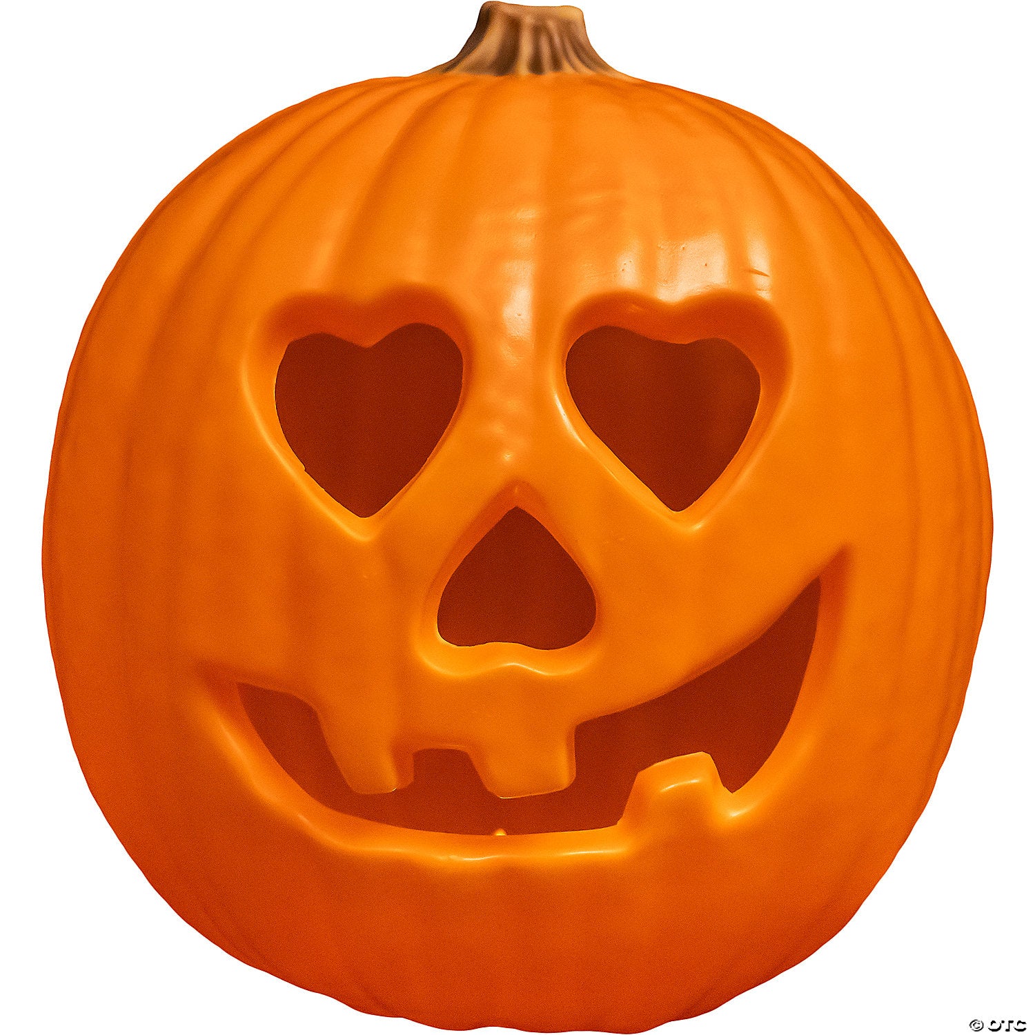 halloween& 8482   2018  light up pumpkin decoration with battery operated tealight~mattmf115-a01