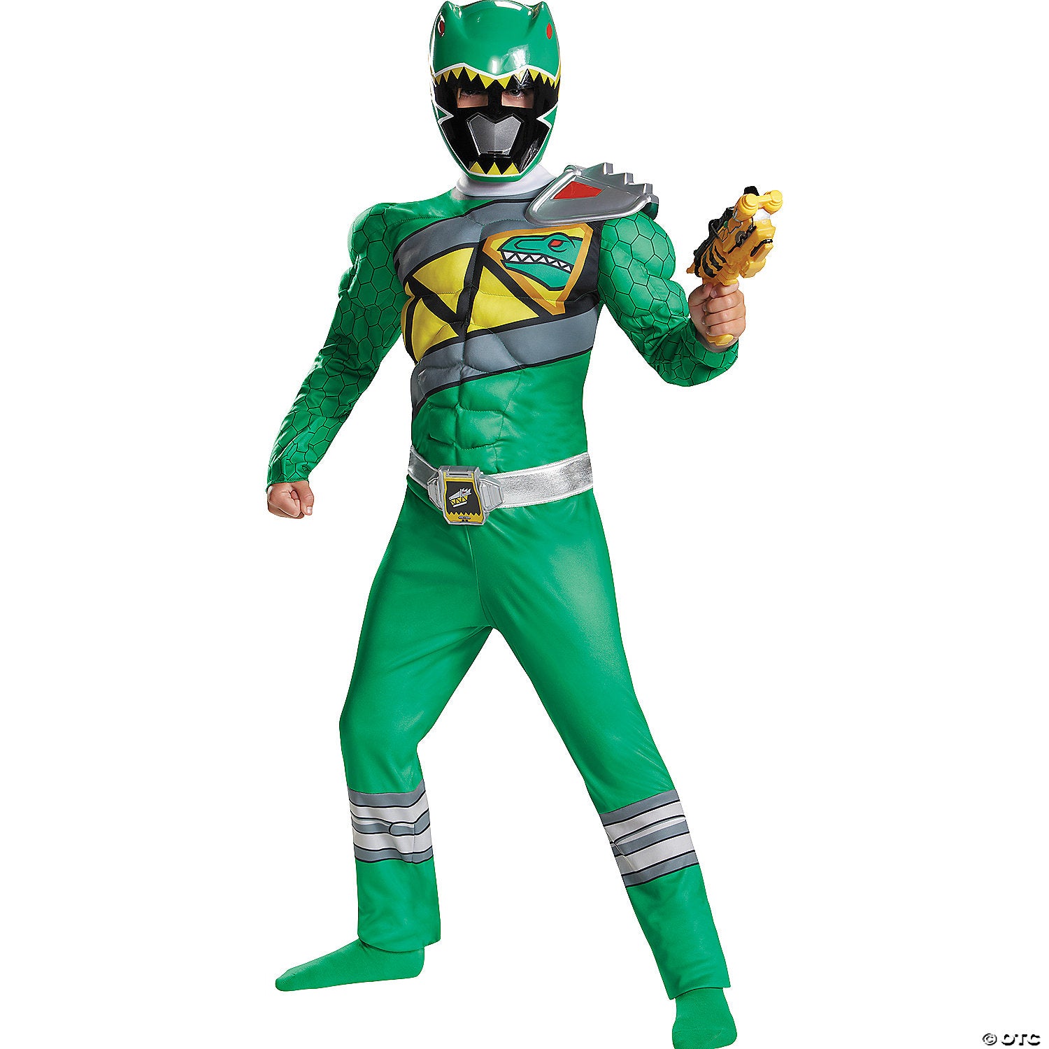 Boy's Muscle Mighty Morphin Power Rangers™ Green Ranger Dino Charge Costume - Medium