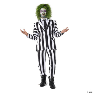 men s beetlejuice& 8482  suit costume   size 38~obas1033sm-a04