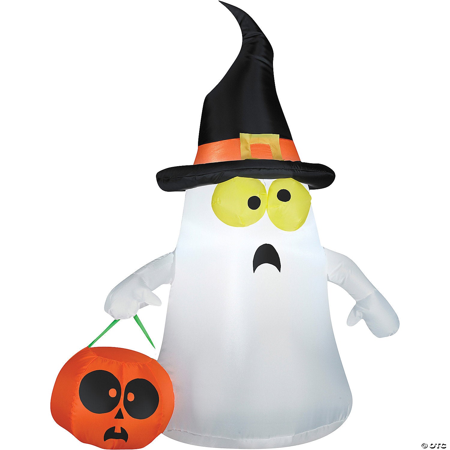 42  ghost with witch hat airblown outdoor yard decoration~ss63975g