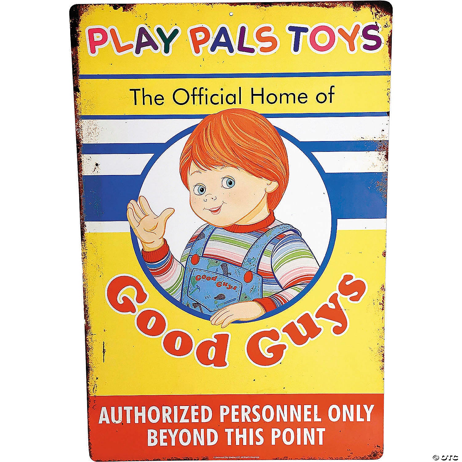 child s play 2 chucky play pals toys aluminum sign~masfus148