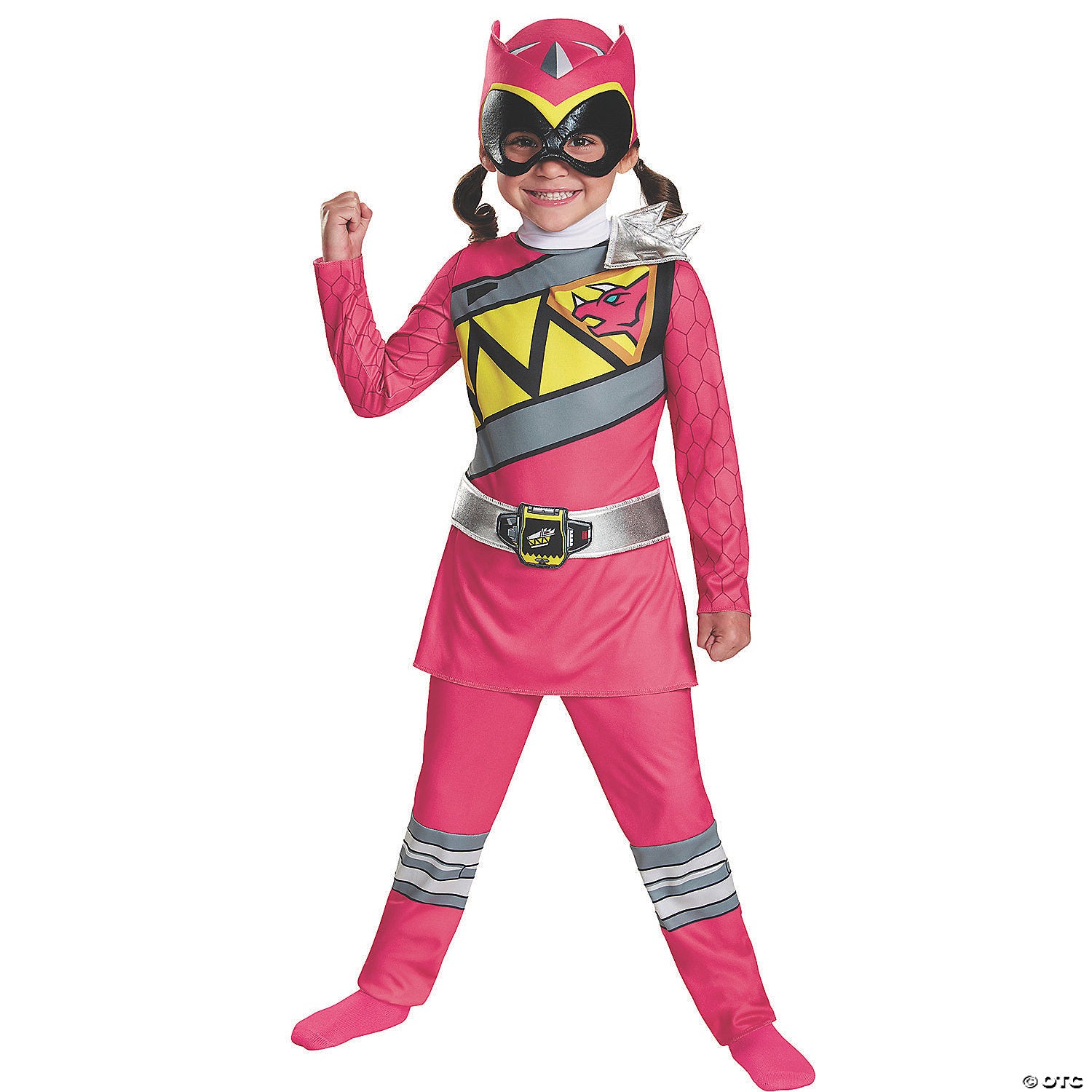 Girl’s Classic Power Rangers™ Pink Ranger Dino Costume - Small