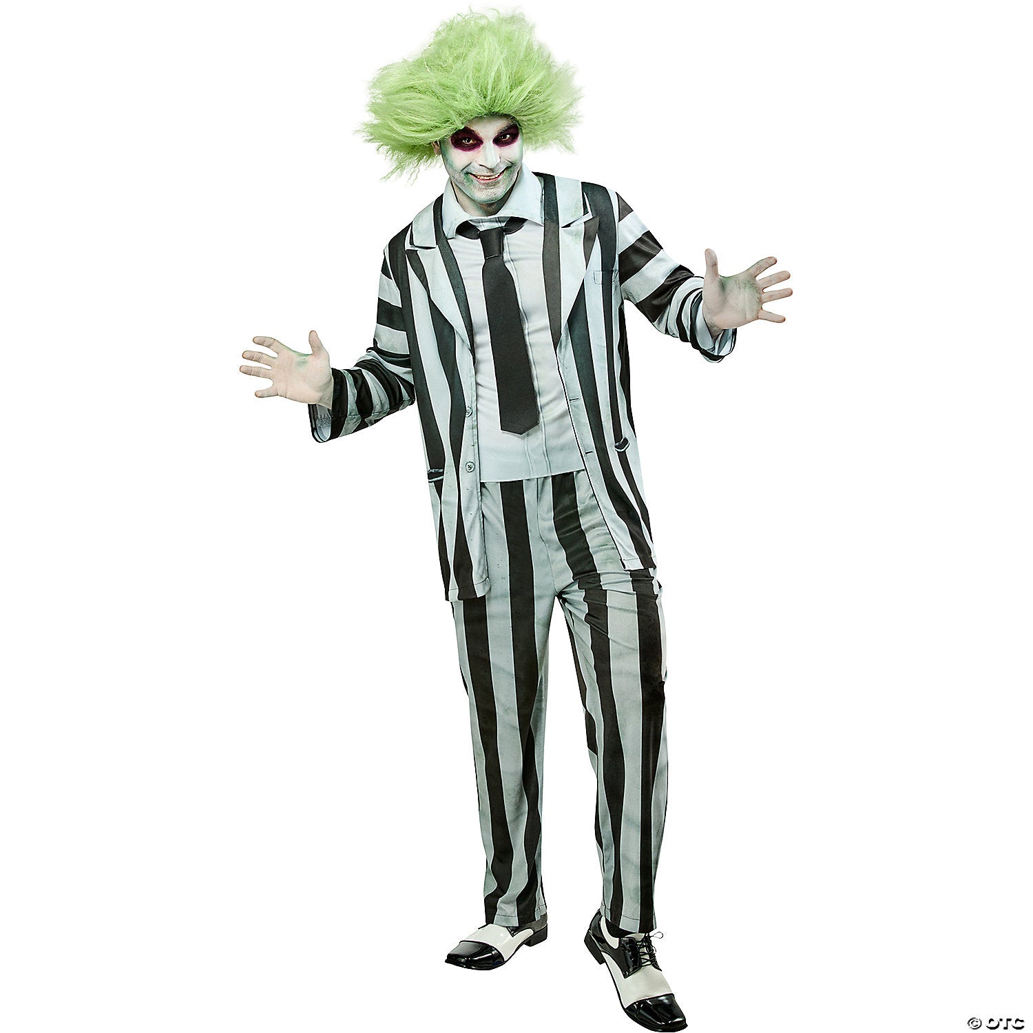 men& 8217 s beetlejuice& 8482  black & white beetlejuice costume   medium 38 40~ru1001333xl