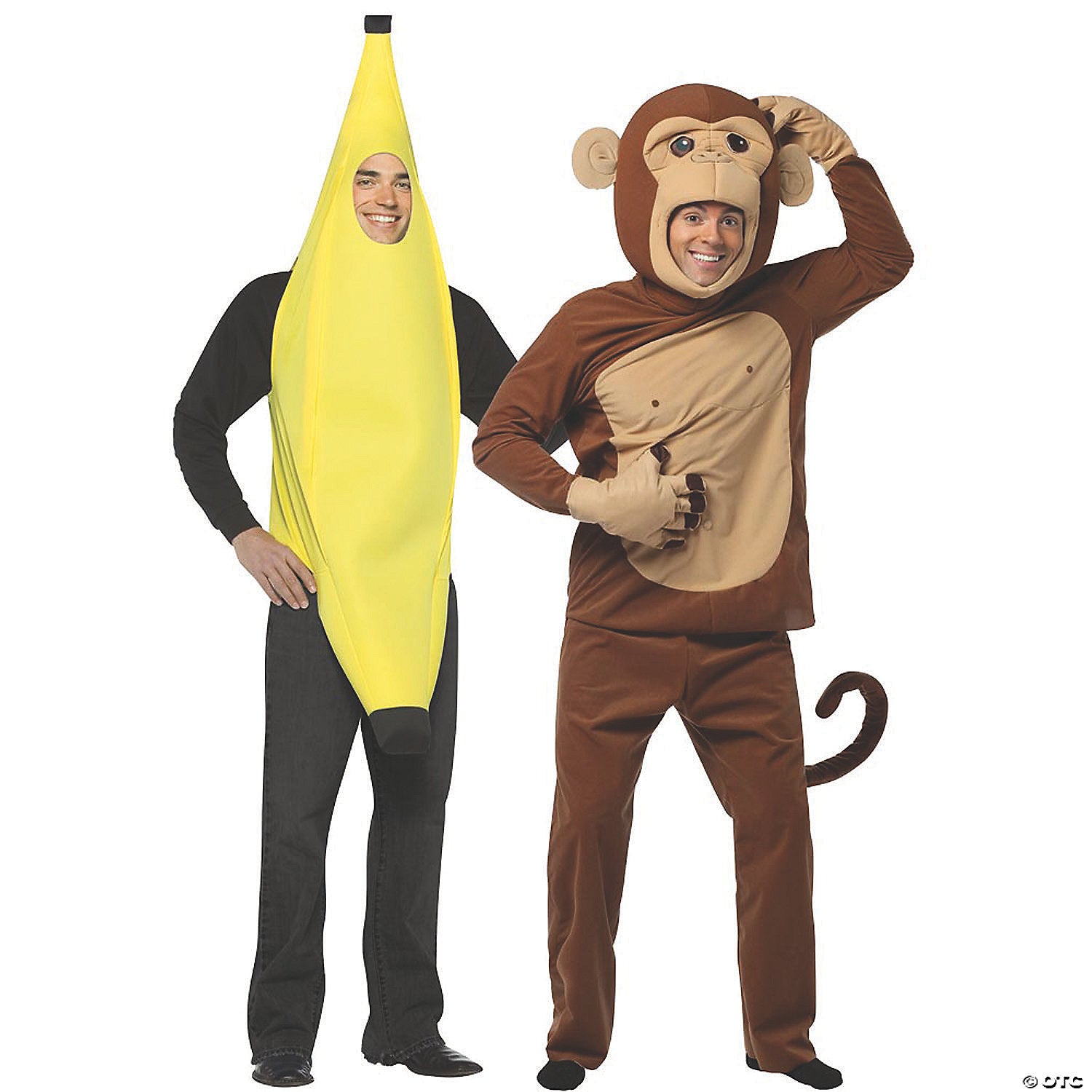 adult banana and monkey couple costumes~gc10197