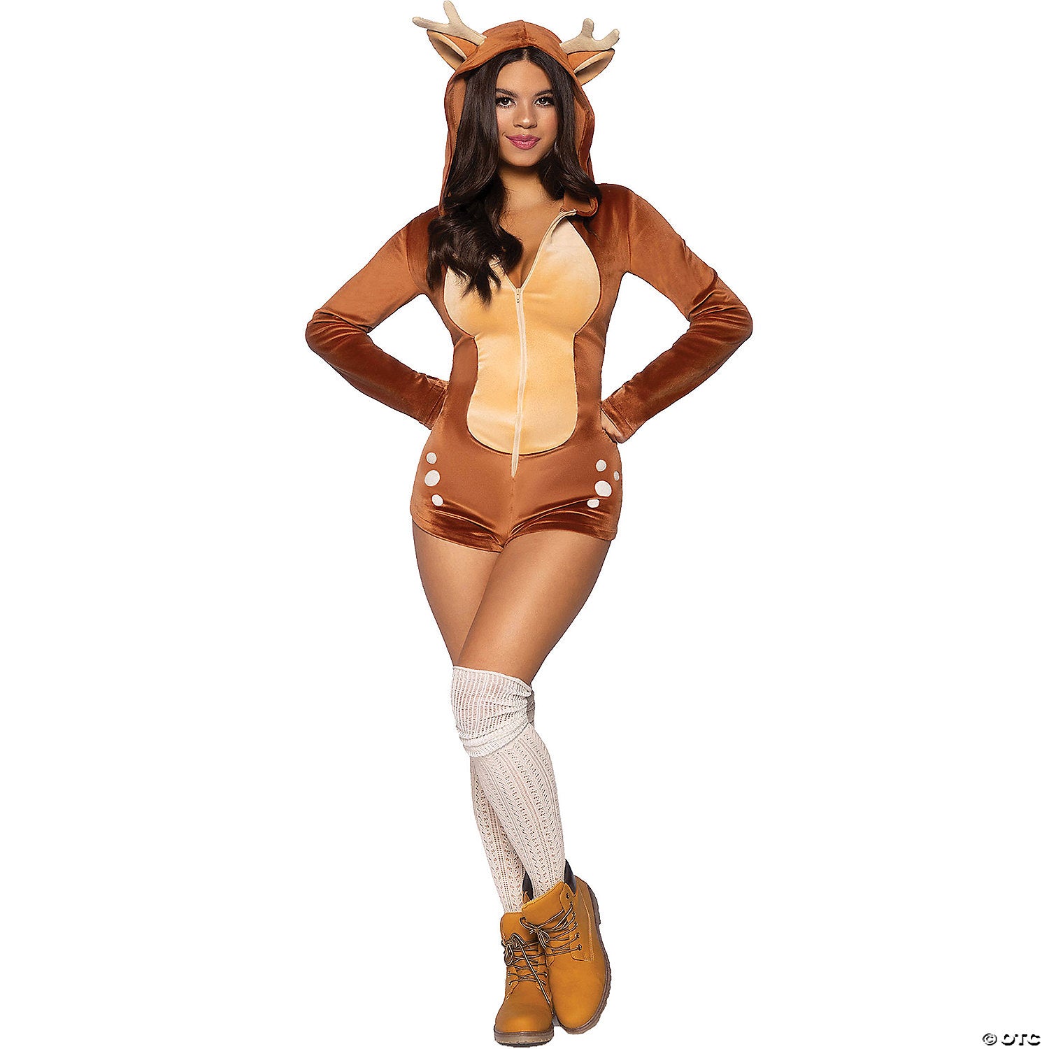 women& 8217 s comfy fawn romper costume   medium~ua87099md-a02