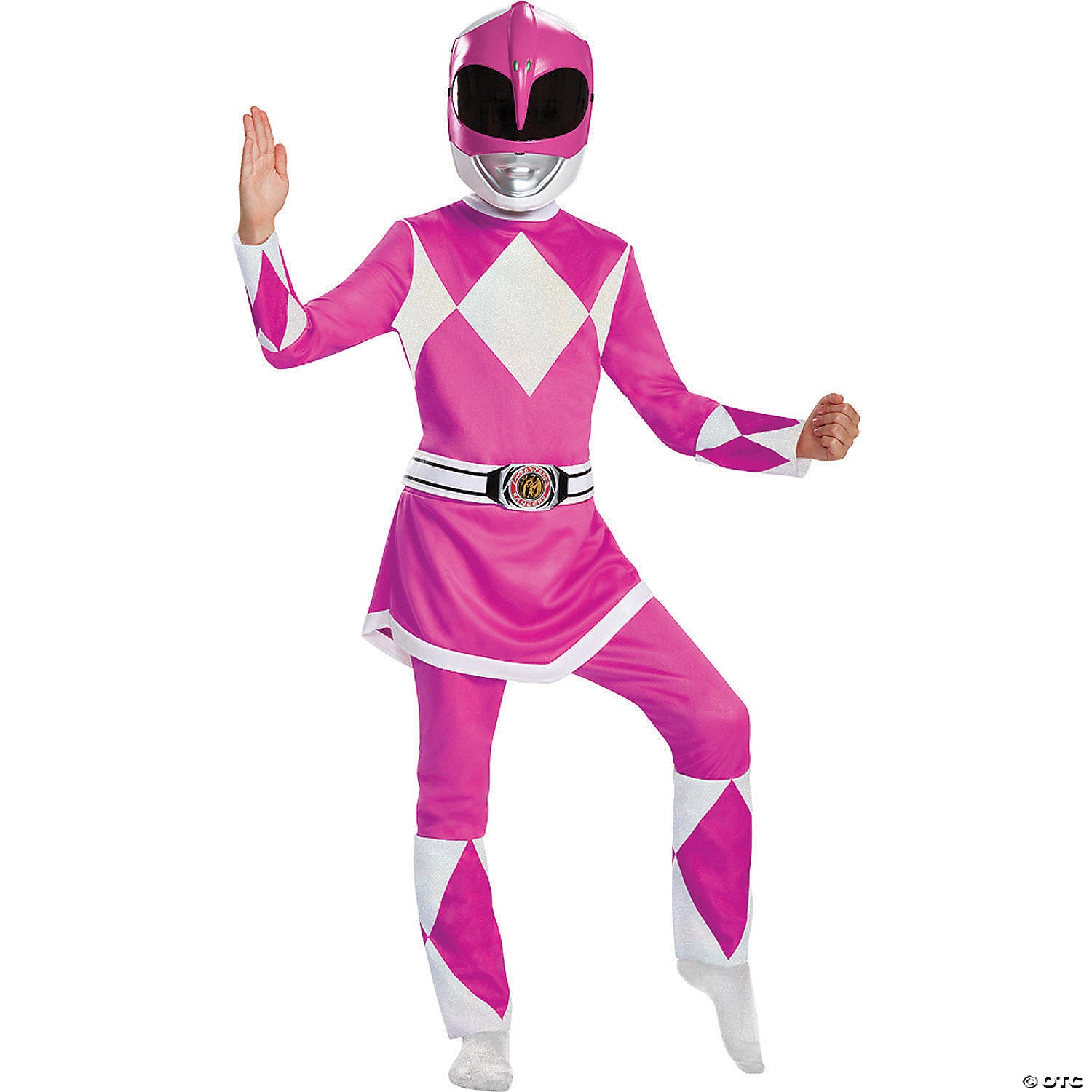 girl s deluxe mighty morphin pink power ranger costume   small~dg67409l-a01