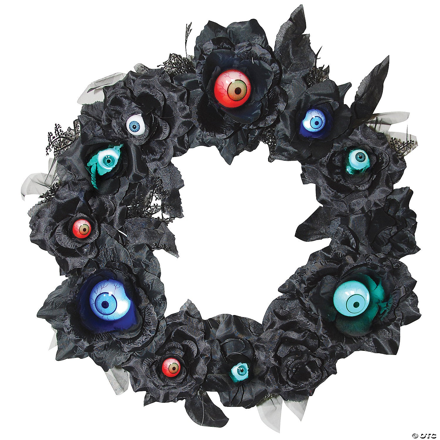 15  lightup eyeball gothic halloween wreath~ss75285