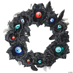 15  lightup eyeball gothic halloween wreath~ss75285