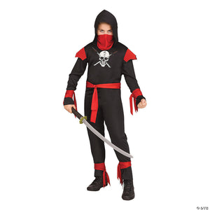 boy s black skull ninja costume   small~fw112652bksm