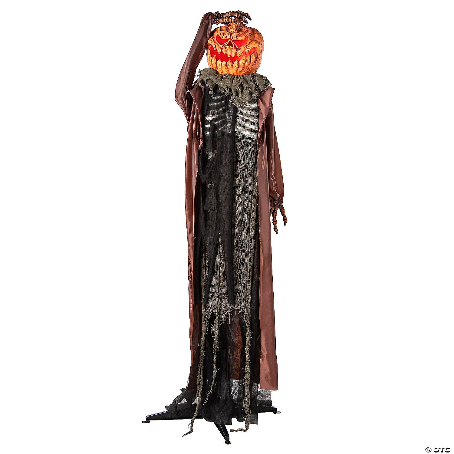 4  animated standing evil pumpkin scarecrow halloween decoration~atc00055-a01