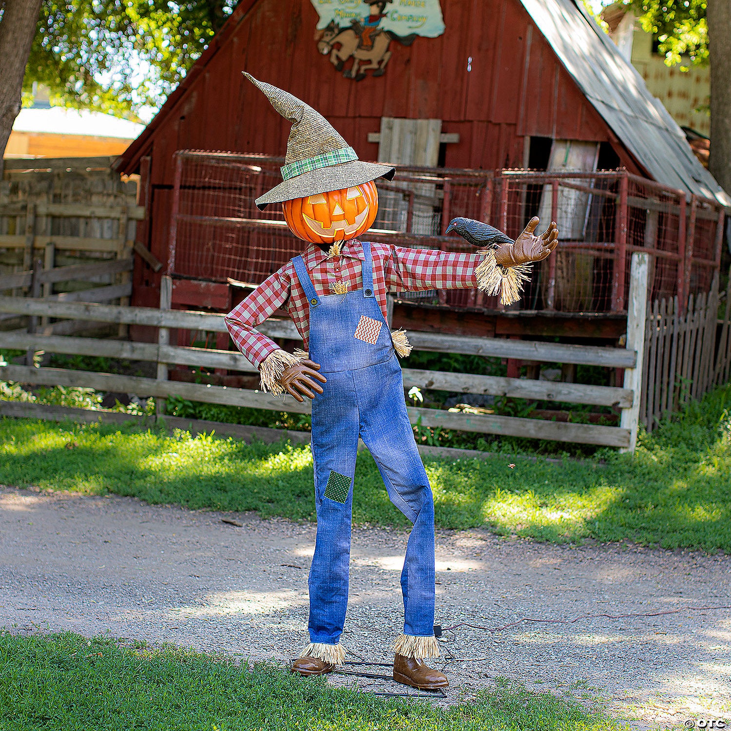 6 ft  animated whimsical scarecrow~mr125056-a06