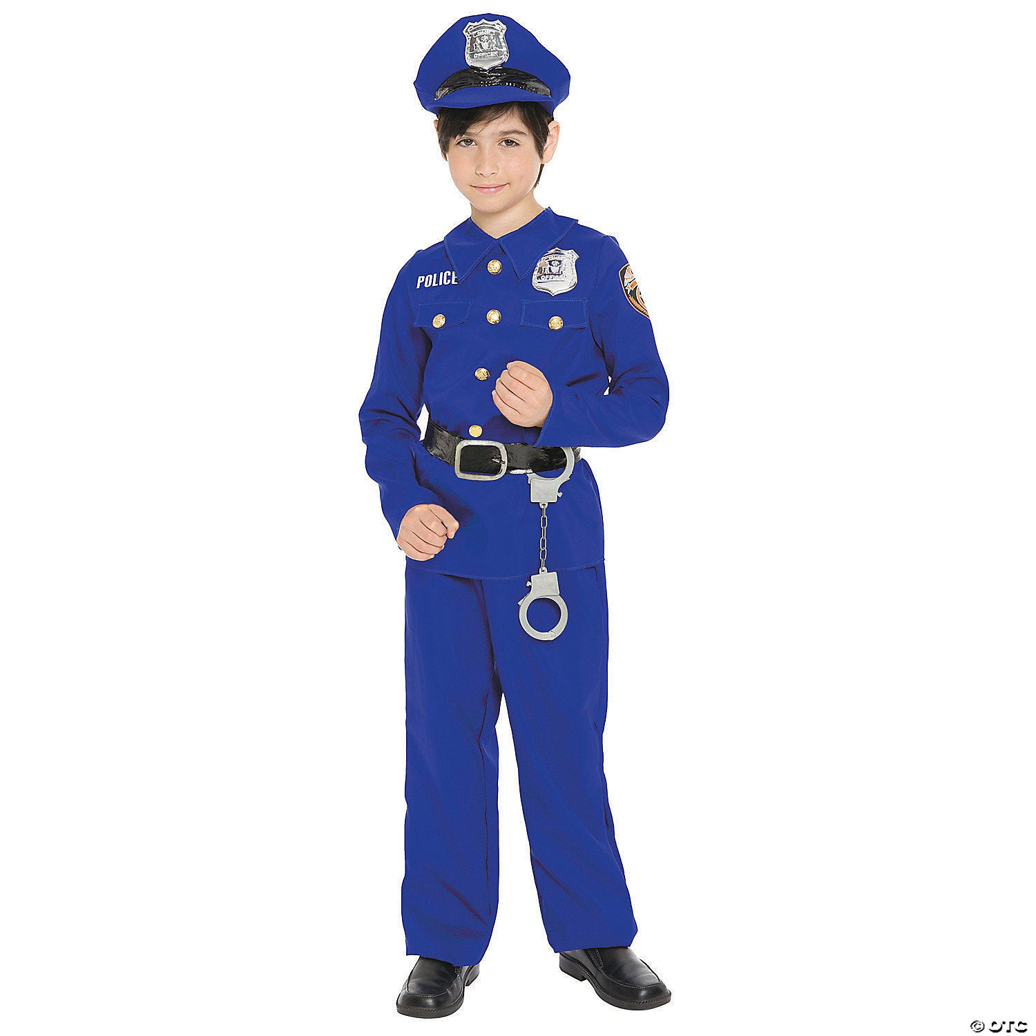 kids blue police officer costume   small~mr144139