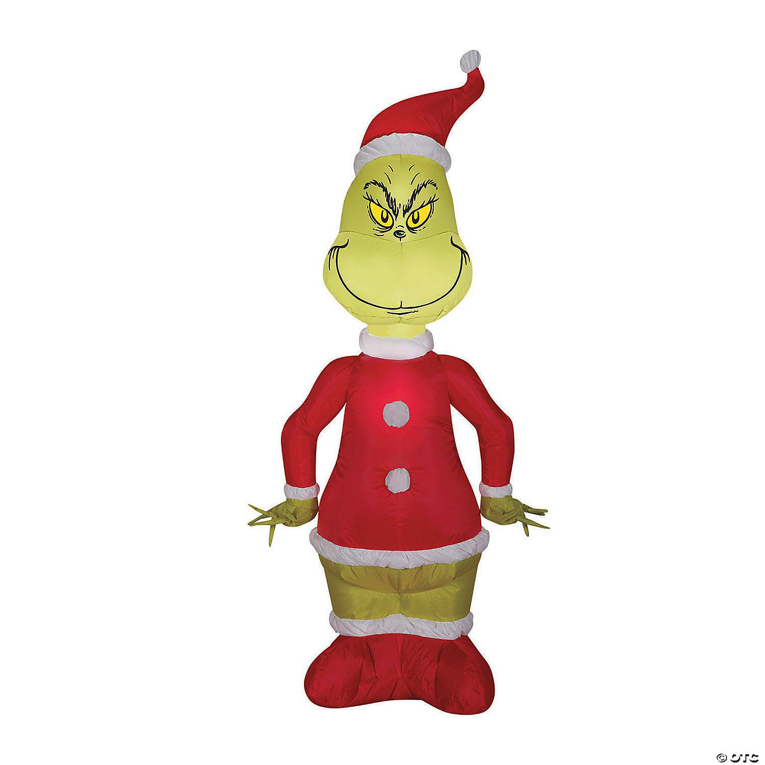 48  blow up inflatable grinch in santa suit outdoor yard decoration~ss110074g