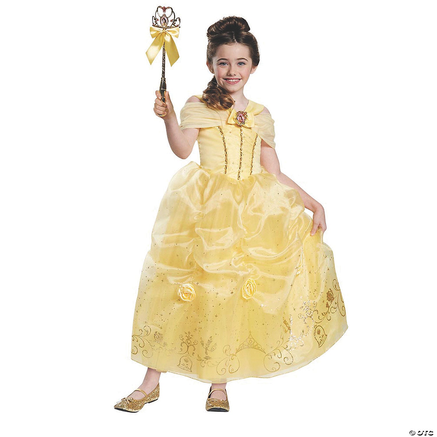 girl& 8217 s prestige disney& 8217 s beauty & the beast& 8482  belle costume   medium~dg98411k