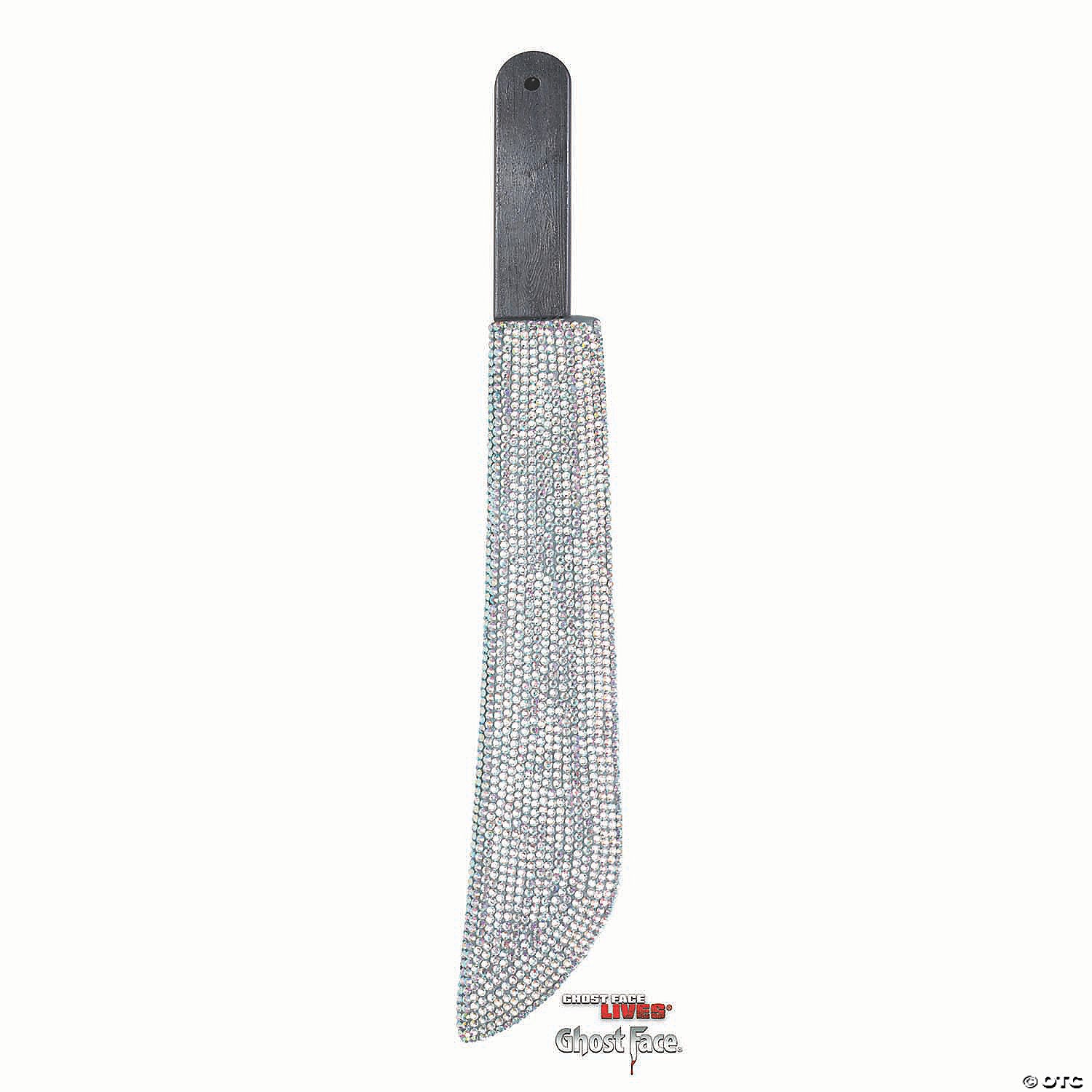 21  scream& 8482  ghost face bling machete with rhinestones costume accessory~fw90760m