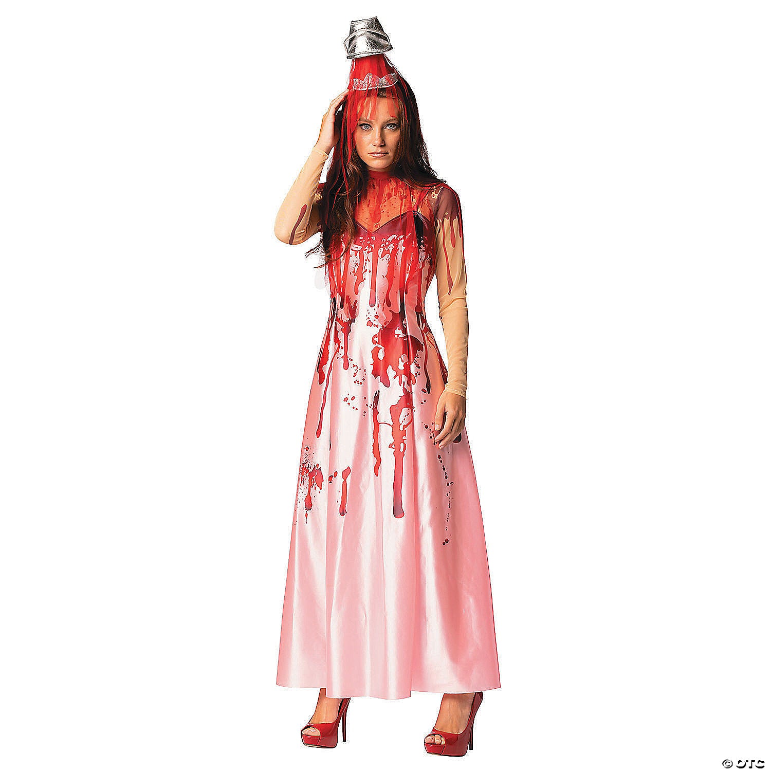 adults bloody prom queen costume~gcr7785