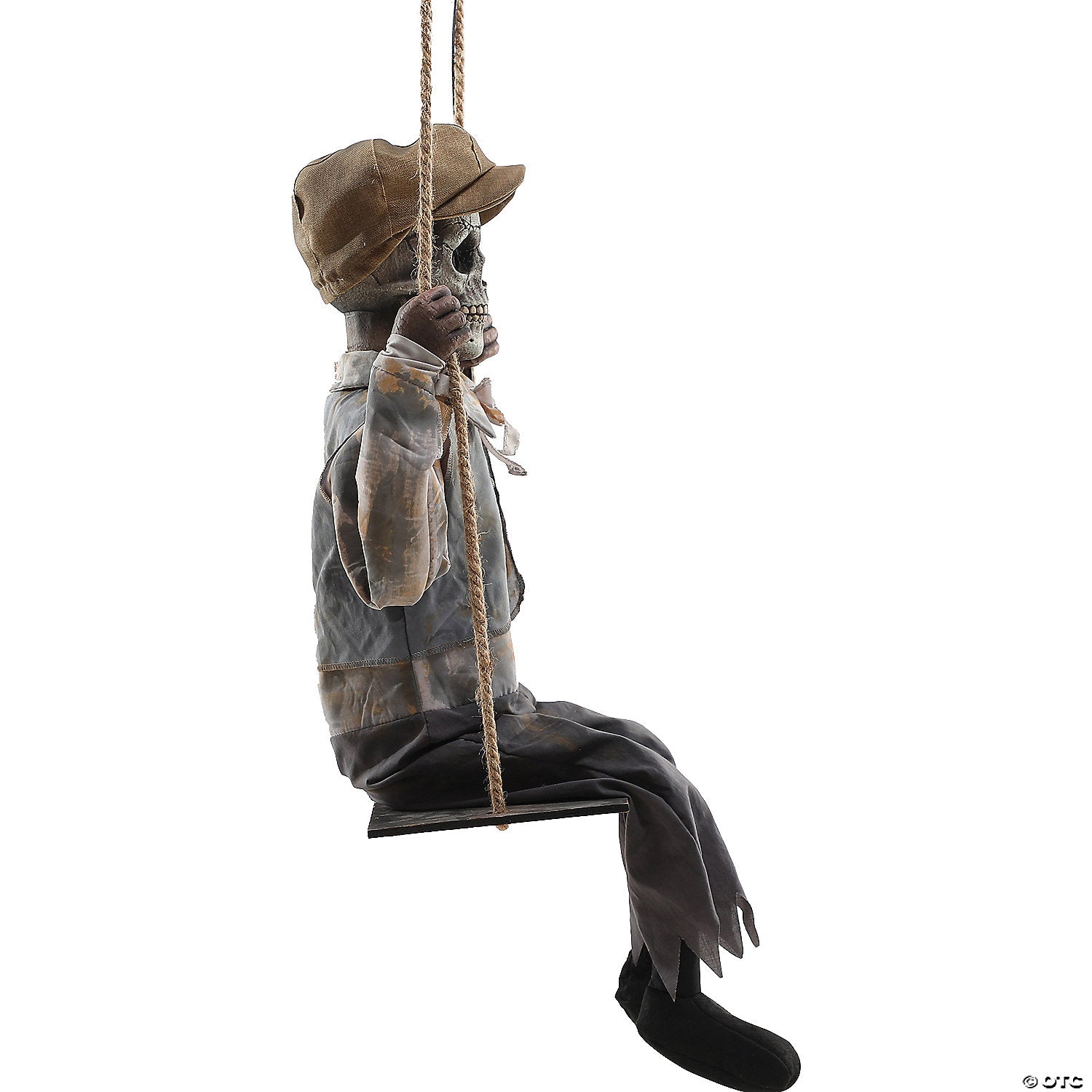 62  hanging lightup animated swinging skeleton boy decoration~mr122854-a06