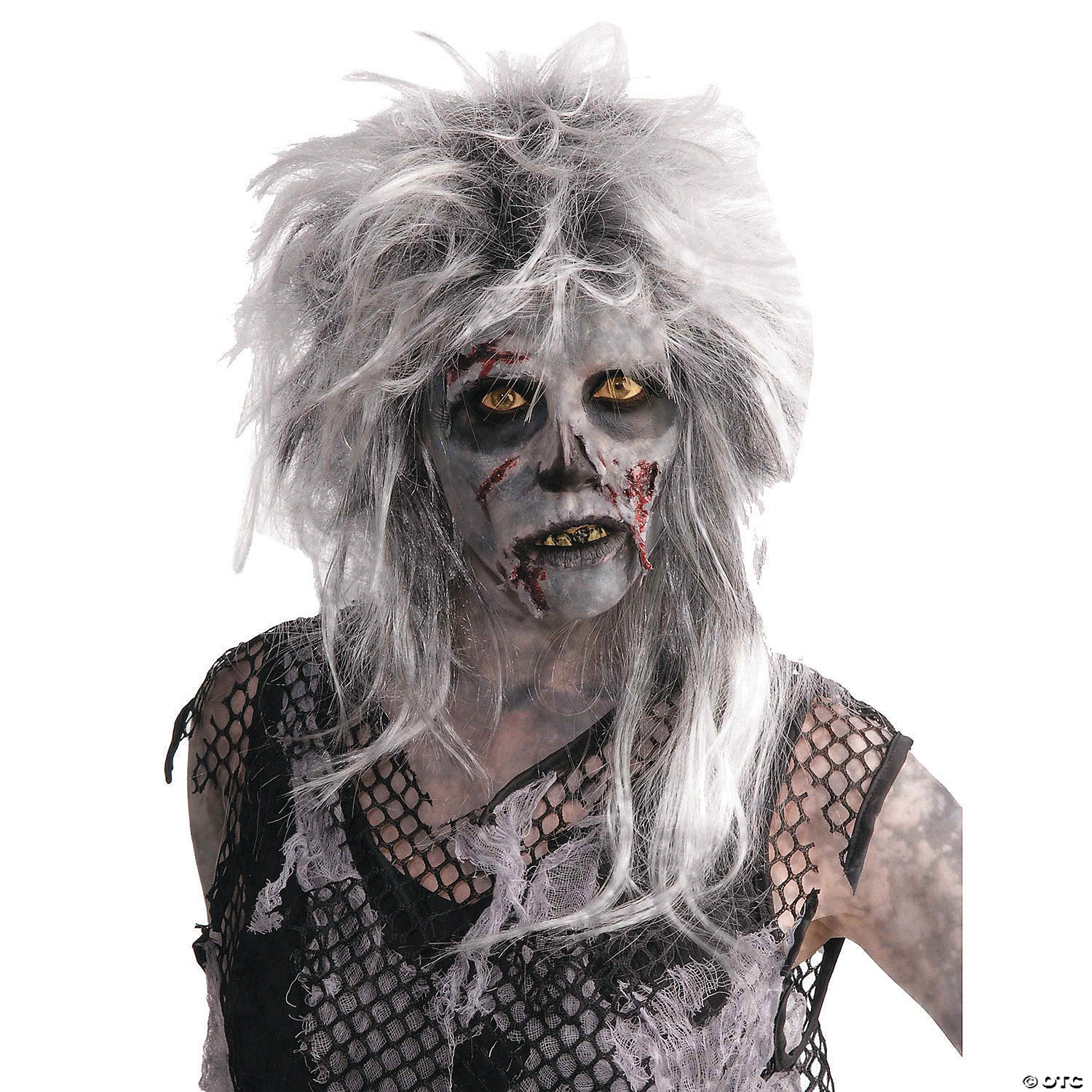 white & gray zombie wild wig~fm65980