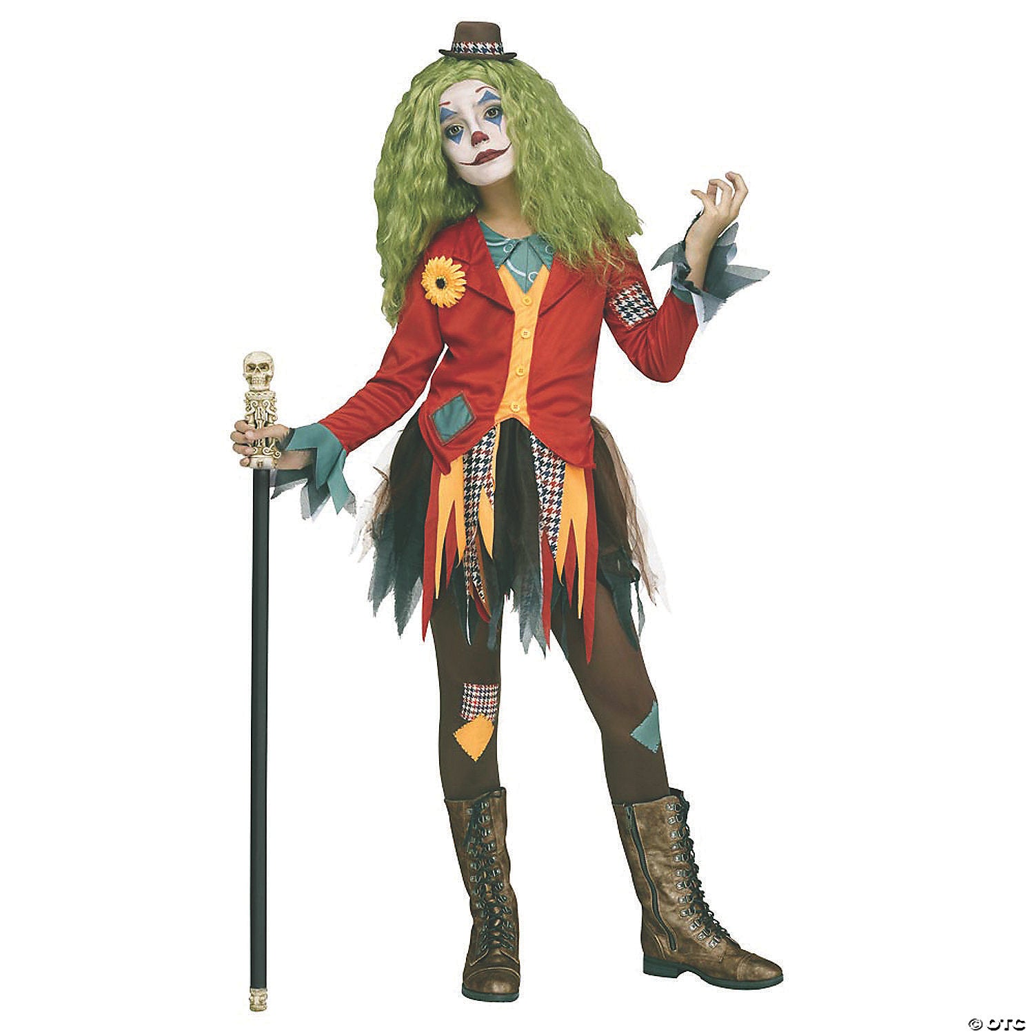 girl s rowdy clown costume   large~fw117482lg-a01