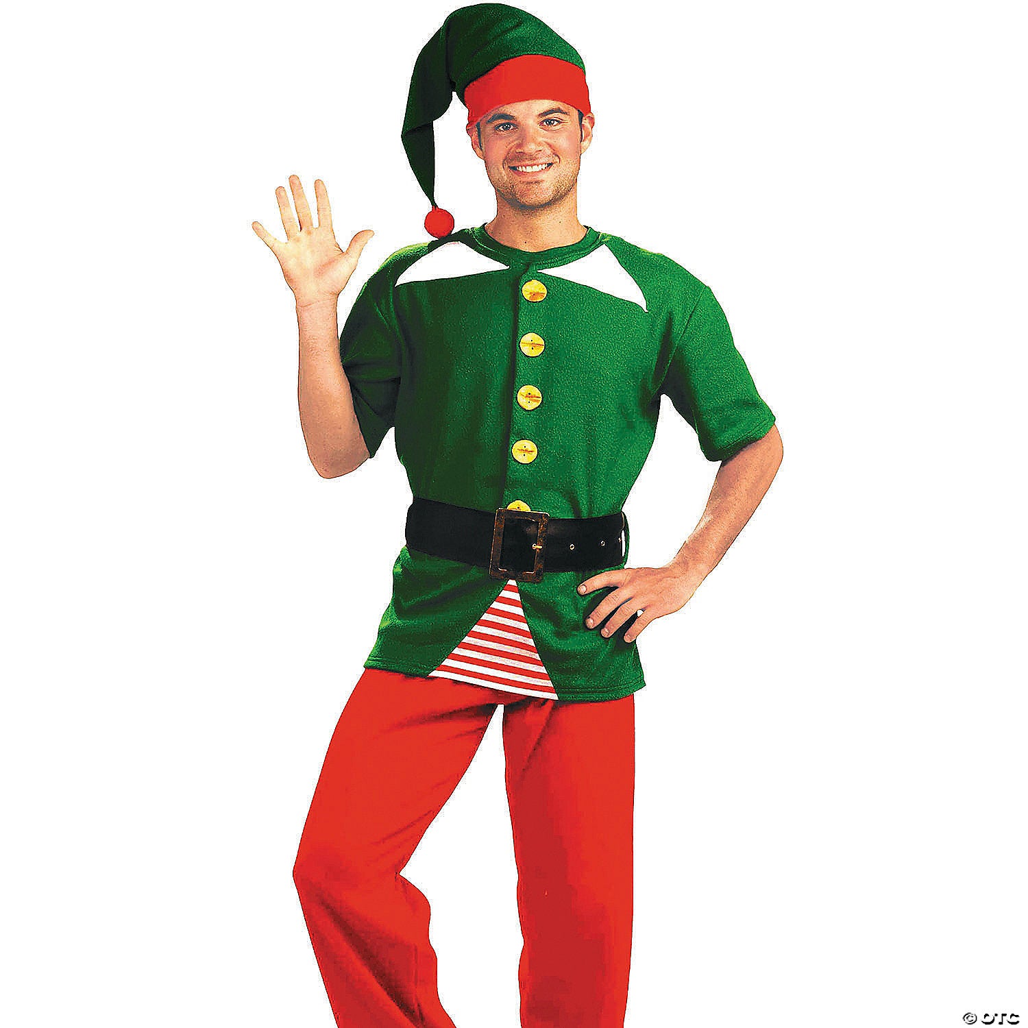 men s jolly elf costume kit~fm65452