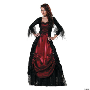 women s vampira gothic costume   extra large~ic1002xl