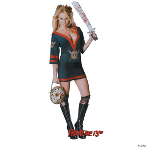 women& 8217 s miss sexy friday the 13th voorhees costume   large~ru888822lg