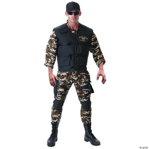 polyester seal team adult costume for men~ur29379xxl