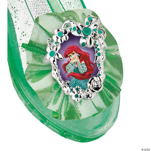 kids disney& 8217 s the little mermaid ariel green sparkle jelly shoes~dg59294-a01