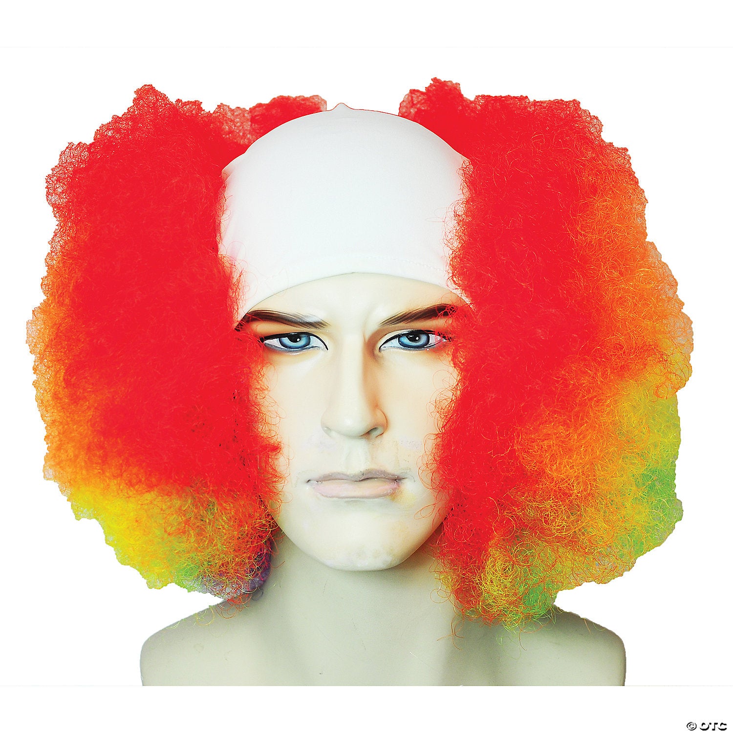 adults bald curly clown wig~lw72rb