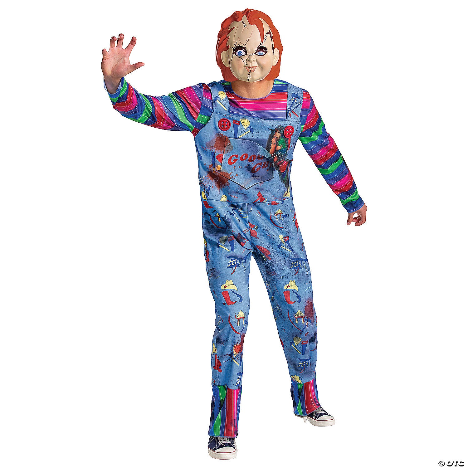 men s chucky deluxe costume   plus~dg118649c-a02