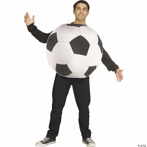 adults soccer ball sport ball polyester tunic costume   one size~fw137604s