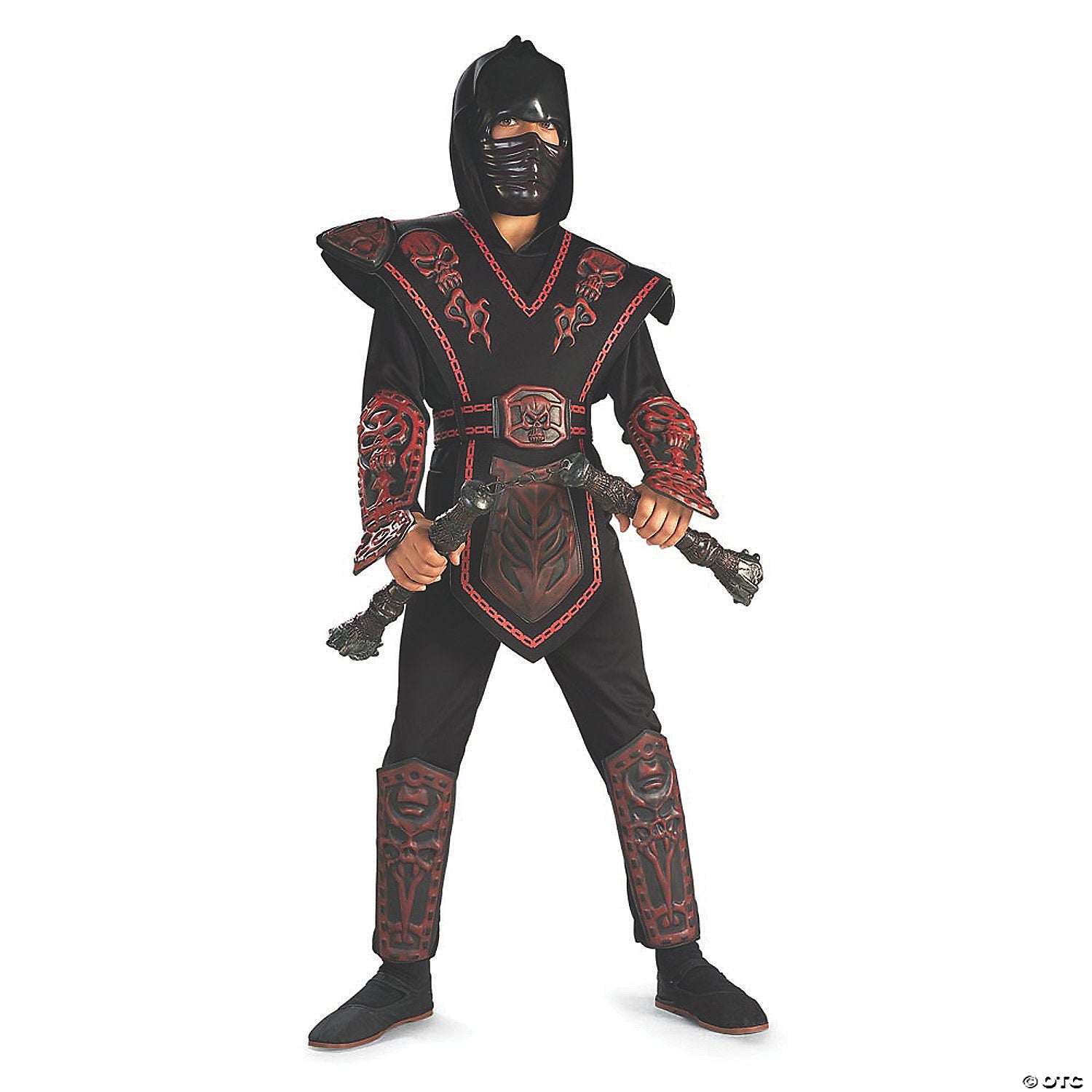 boy s red skull warrior ninja costume   medium~ru882152md