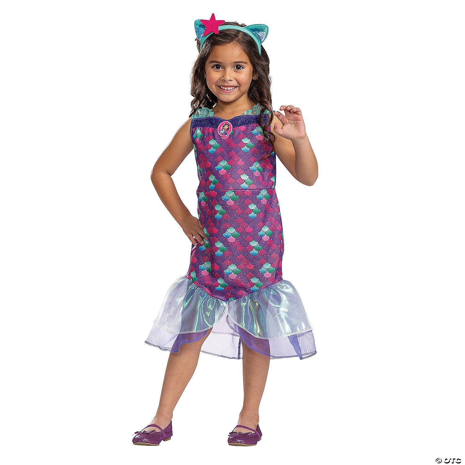 kids gabby s dollhouse mercat costume   small~dg128169l-a01