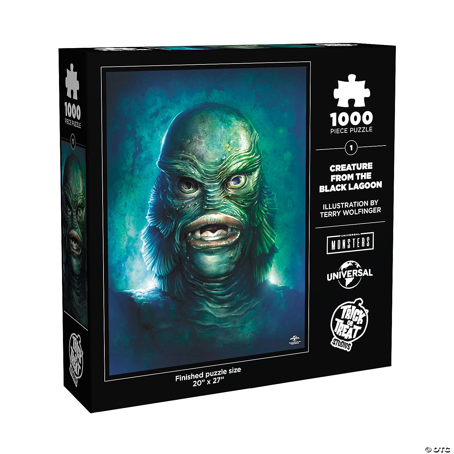 20  x 27  creature from the black lagoon& 8482  the gill man 1000 piece jigsaw puzzle~matpqucp01-a01