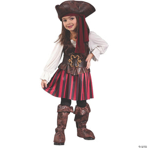 toddler girl& 8217 s high seas pirate costume   3t 4t~fw1558