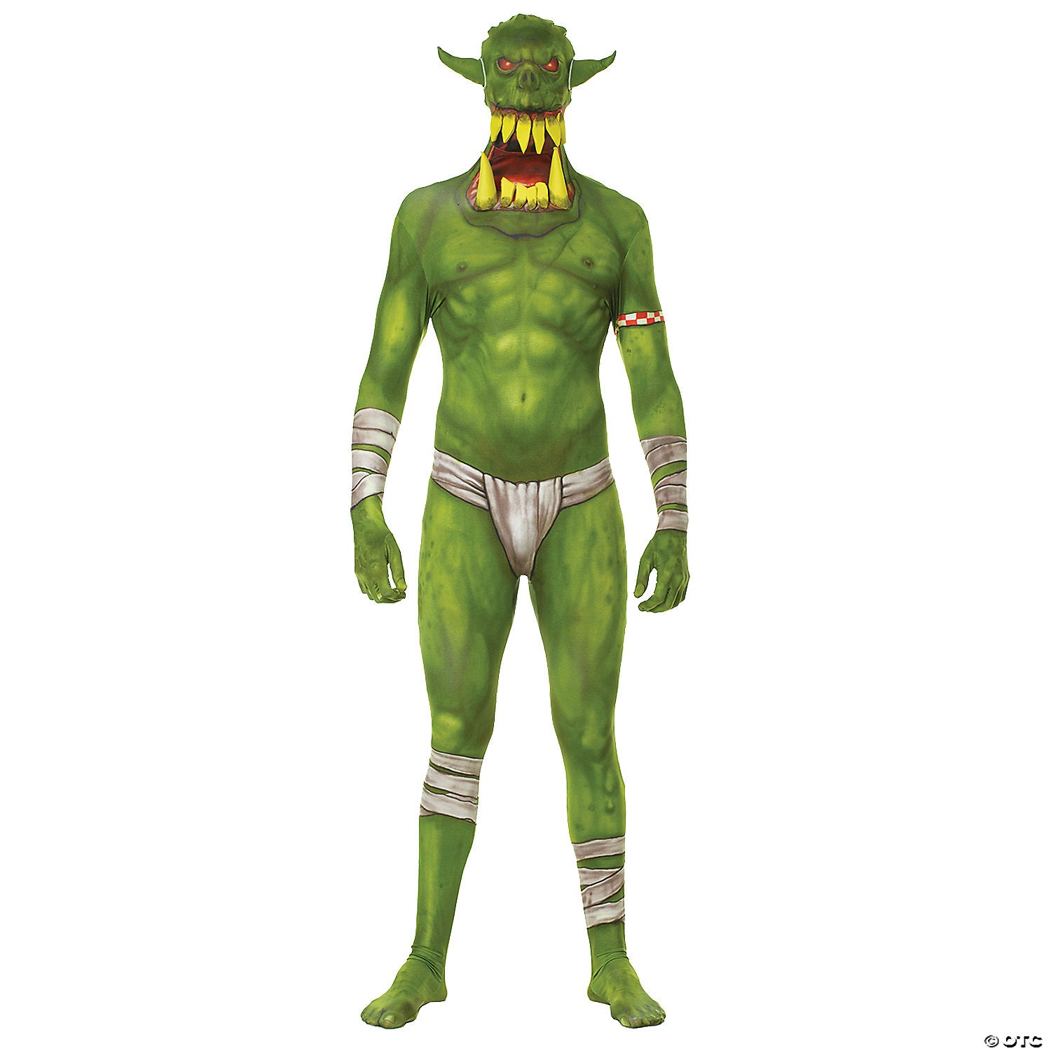 men s green jaw dropper orc morphsuit large 42 44~mh03762