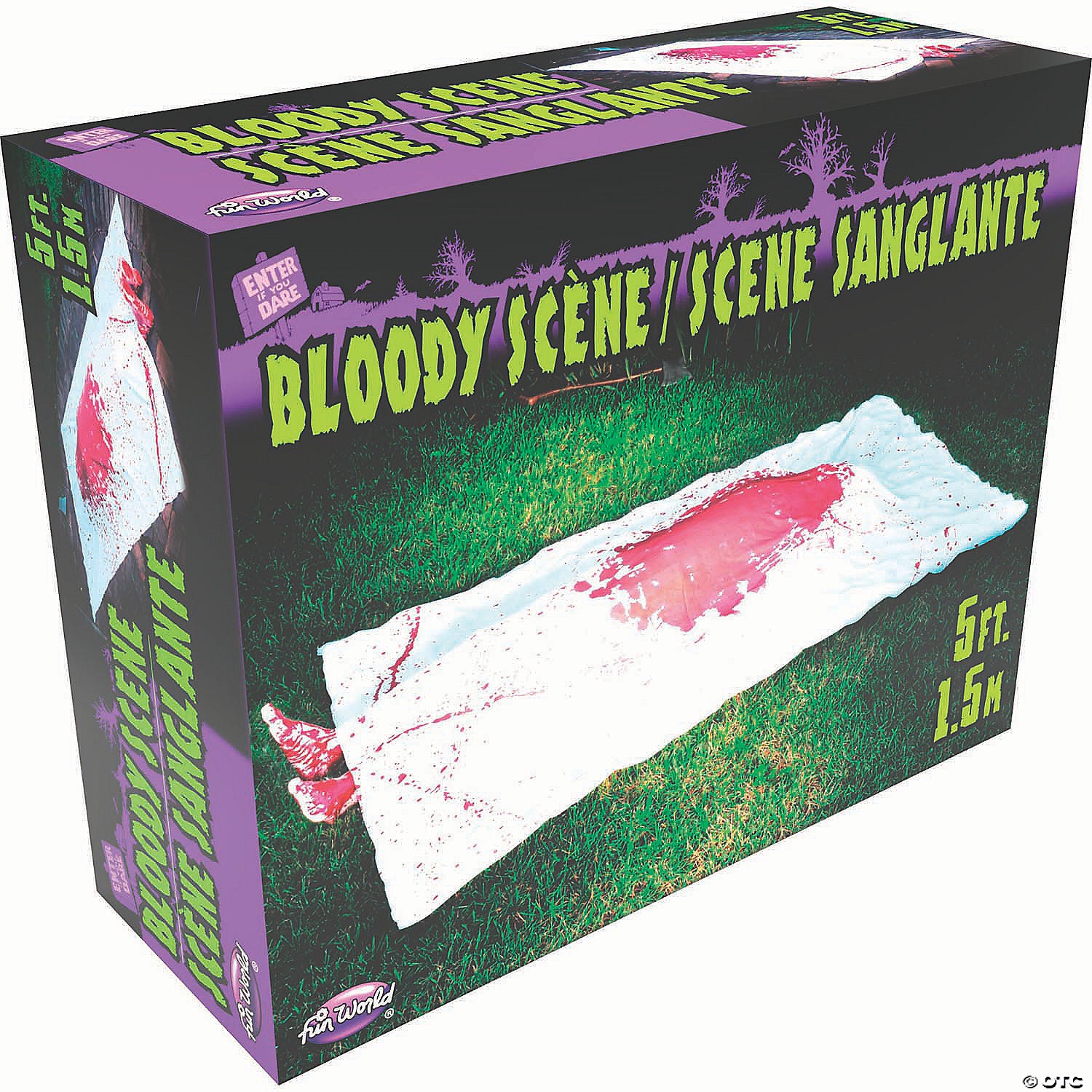 complete bloody murder scene kit halloween decoration~fw96044